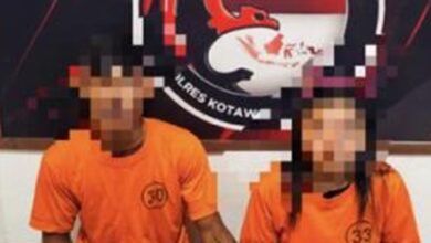Pasutri Pengedar Sabu di Lanting Sungai Arut Dibekuk Polisi Kobar