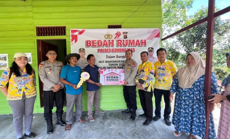 Polres Gunung Mas dan Dinas PU Wujudkan Hunian Layak bagi Warga Kurang Mampu