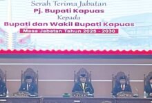 DPRD Kapuas Gelar Paripurna Serah Terima Jabatan Bupati 2025–2030