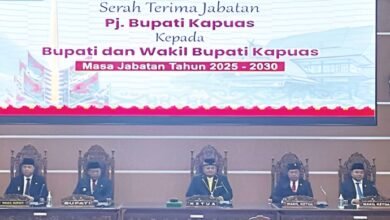 DPRD Kapuas Gelar Paripurna Serah Terima Jabatan Bupati 2025–2030