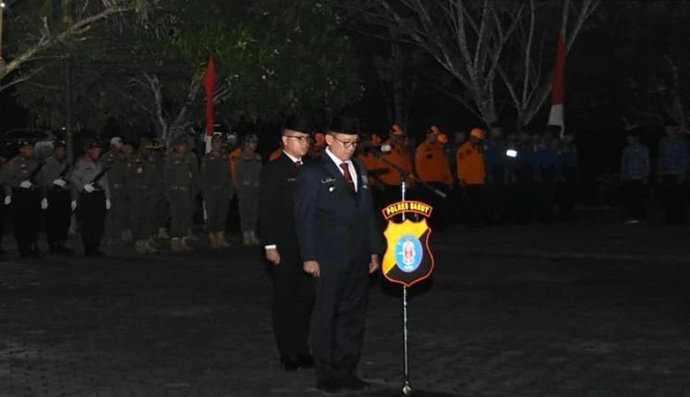 Pj Bupati Barito Utara Pimpin Apel Kehormatan dan Renungan Suci di TMP Dharma Persada