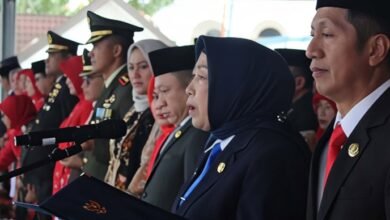 Ketua DPRD Barito Utara Bacakan Proklamasi dalam Peringatan HUT RI