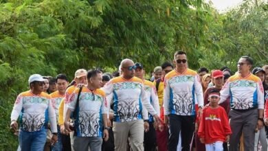 Semarakkan Hari Jadi Barito Utara, Pemkab Gelar Jalan Sehat dan Senam Massal