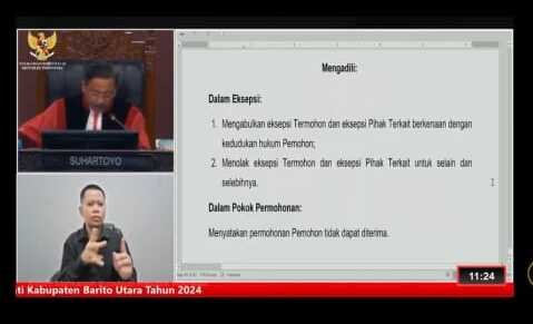 Permohonan Sengketa Pilkada Barito Utara Ditolak MK, Hasil Pilkada Dinyatakan Sah‎‎