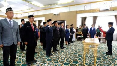 Bupati Murung Raya Lantik 14 Pejabat Pimpinan Tinggi Pratama