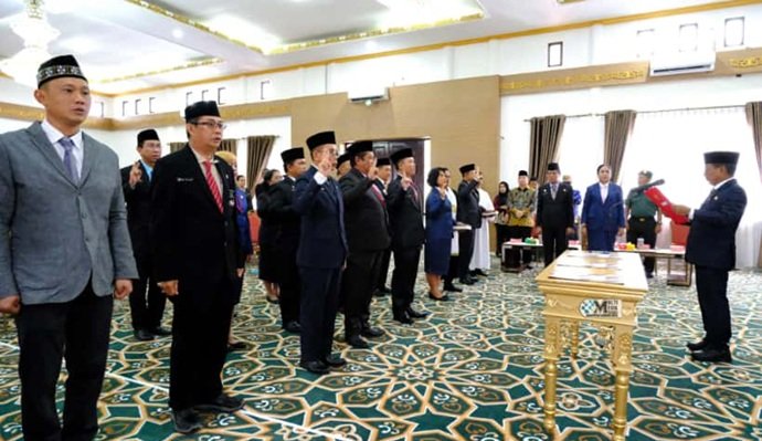 Bupati Murung Raya Lantik 14 Pejabat Pimpinan Tinggi Pratama