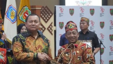 Bupati Murung Raya Hadiri Pisah Sambut Kajati Kalteng