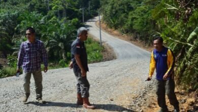 Dinas PUPR Barito Utara Genjot Proyek Peningkatan Jalan Simpang Thamrin–Sei Liju Sesuai Target