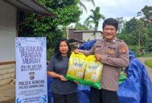 Gerakan Pangan Murah di Rungan Diserbu Warga, 100 Sak Beras Habis Terjual