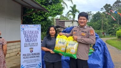 Gerakan Pangan Murah di Rungan Diserbu Warga, 100 Sak Beras Habis Terjual