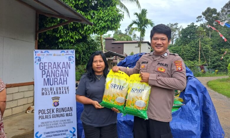 Gerakan Pangan Murah di Rungan Diserbu Warga, 100 Sak Beras Habis Terjual
