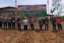 Dukung Swasembada Pangan, Polres Barito Utara Ajak Petani Tanam Jagung Serentak