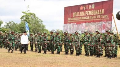 Pj. Bupati Barito Utara Buka TMMD Reguler ke-126 Kodim 1013/Mtw di Desa Jamut