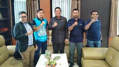 Bahas Pembangunan dan SDM, SMSI Barito Utara Audiensi dengan Wabup Felix