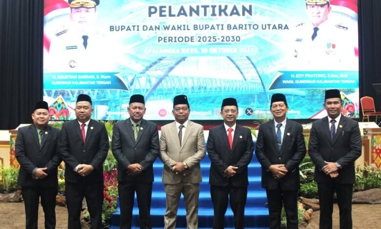 DPRD Barito Utara Hadiri Pelantikan Bupati-Wakil Bupati Baru