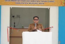 Heriyus Resmikan Puskesmas Lopo Mambuh di Kecamatan Tanah Siang
