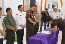 Abpednas Barito Utara & Kejaksaan Teken MoU Pencegahan Penyimpangan