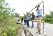 Cegah Longsor, PUPR Barito Utara Bangun Turap Bronjong 30 Meter di Jalan Simpang Benangin Cegah Longsor, PUPR Barito Utara Bangun Turap Bronjong 30 Meter di Jalan Simpang Benangin