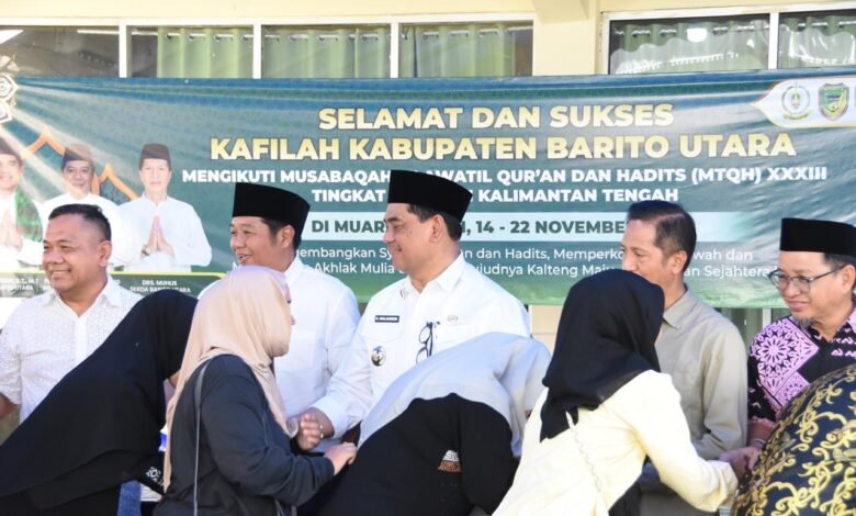 Raih Juara Umum, Bupati Barito Utara Guyur Bonus Kafilah MTQH