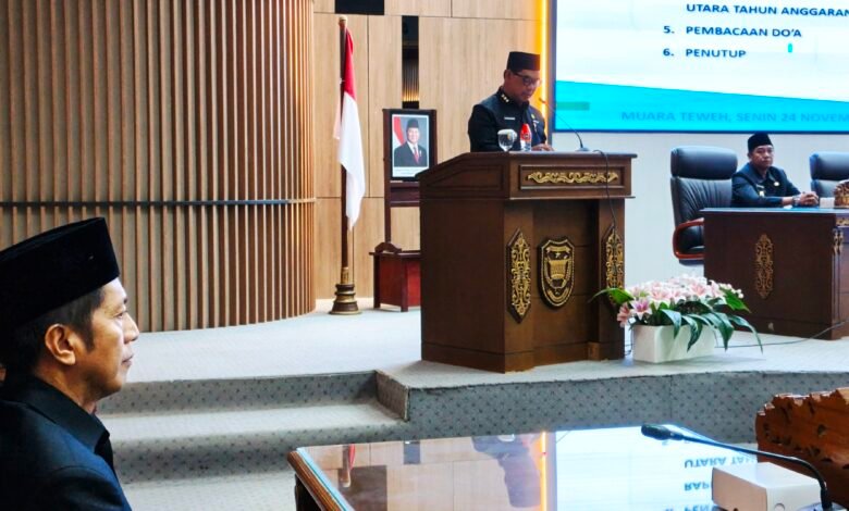 Bupati Barito Utara Jawab Fraksi Soal Raperda APBD 2026