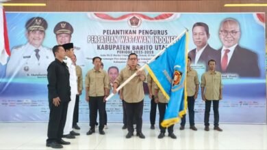 PWI Barito Utara Dilantik, Dukung Kemajuan Informasi Daerah