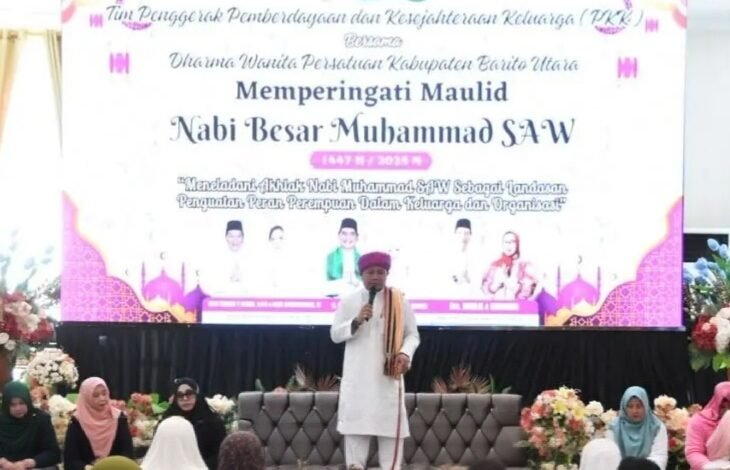 Kuatkan Peran Perempuan, TP-PKK dan DWP Barito Utara Gelar Maulid Nabi