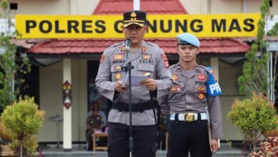 Polres Gunung Mas Gelar Apel Pasukan Operasi Zebra Telabang 2025