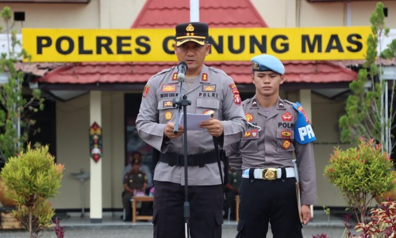 Polres Gunung Mas Gelar Apel Pasukan Operasi Zebra Telabang 2025