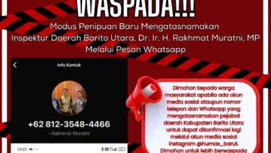 Waspada Penipuan Catut Nama Pejabat Daerah Barito Utara Waspada Penipuan Catut Nama Pejabat Daerah Barito Utara