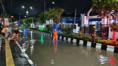 Hujan Deras Guyur Muara Teweh, TRC BPBD Barito Utara Tangani Genangan Air