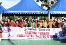 Wabup Barito Utara Lepas Jamaah Umroh Hadiah Jalan Sehat Gubernur Kalteng