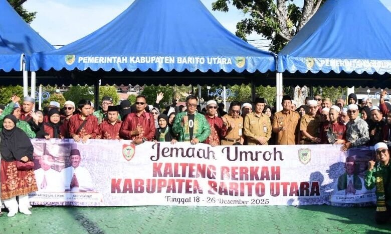 Wabup Barito Utara Lepas Jamaah Umroh Hadiah Jalan Sehat Gubernur Kalteng