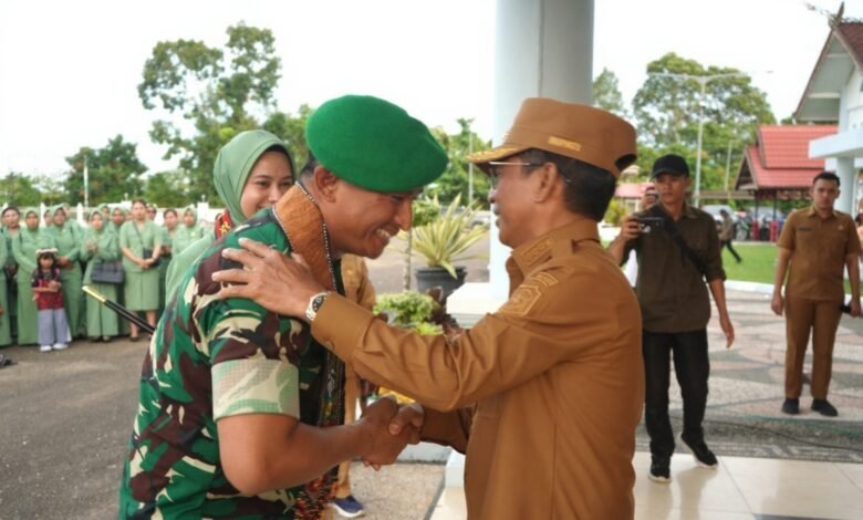 Sambut Dandim Baru, Bupati Murung Raya Ajak Kolaborasi Perkuat Pembangunan Daerah