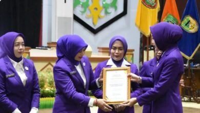 Ketua TP Posyandu Barito Utara Terima Penghargaan di Rakorda Kalteng Ketua TP Posyandu Barito Utara Terima Penghargaan di Rakorda Kalteng