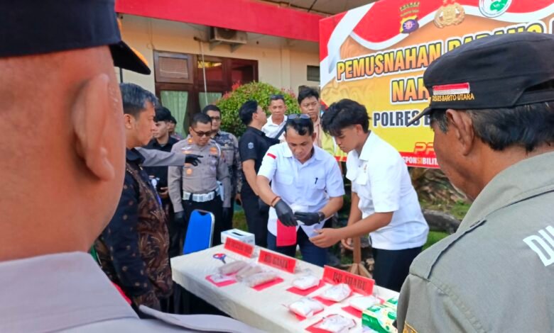 Polres Barito Utara Ungkap 22 Kasus Narkoba Selama 2025, Barang Bukti Tembus Rp4,6 Miliar