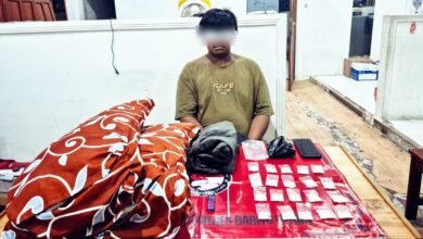 Pemuda di Barito Utara Ini Sembunyikan Hampir Satu Ons Sabu Dalam Bantal