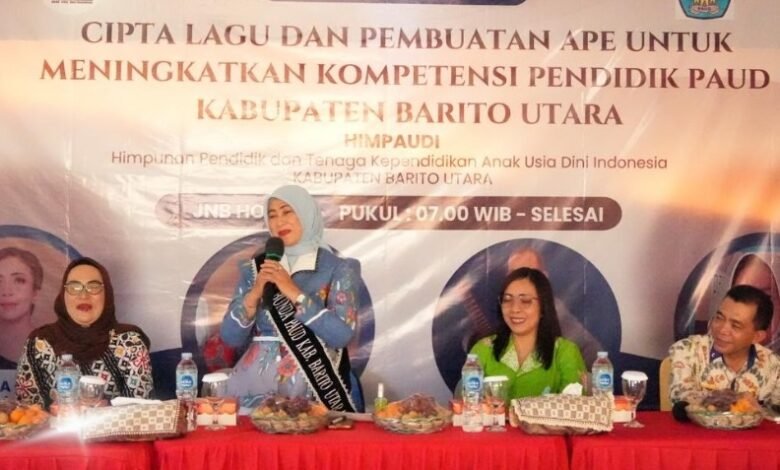 Tingkatkan Kreativitas Pendidik PAUD, HIMPAUDI Barito Utara Workshop Cipta Lagu Anak dan APE