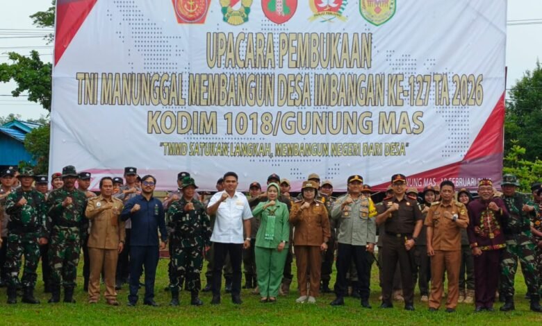 Sinergitas TNI–Polri dan Pemda Warnai Pembukaan TMMD Imbangan Ke-127 di Tewah