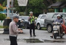 Polres Gunung Mas Kawal Pawai Tarhib Ramadan 1447 Hijriah