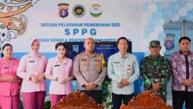 Sekda Barito Utara Resmikan SPPG I Polres di Muara Teweh