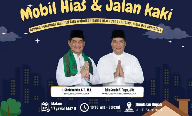 Sambut Idul Fitri, Pemkab Barito Utara Gelar Pawai Takbir Keliling dan Lomba Mobil Hias