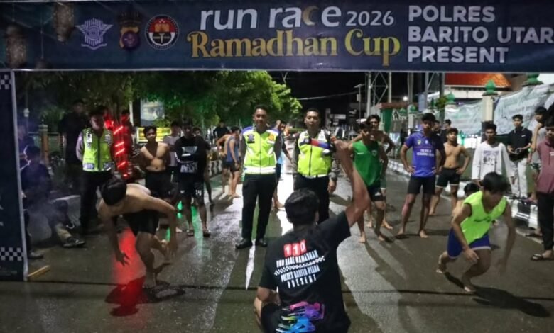 Viral di Media Sosial, Run Race Ramadhan Polres Barito Utara Jadi Ajang Unjuk Bakat Pemuda