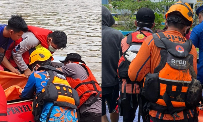 Dua Korban Rakit Terbalik di Sungai Barito Ditemukan Meninggal Dunia