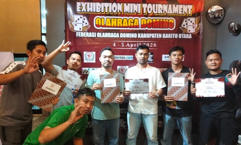 PWI Juara Satu Mini Turnamen Domino Barito Utara