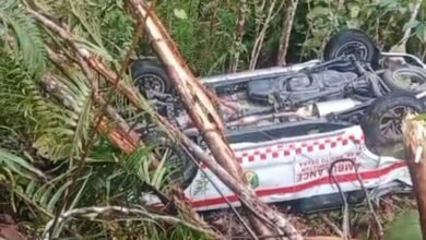 Ambulans Bawa Pasien Pendarahan Terjun ke Jurang, Begini Kondisinya…