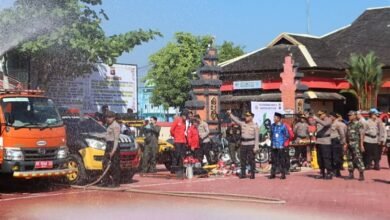 Pastikan Alat Siap Tempur, Kapolres Barito Utara Cek Sarpras Karhutla