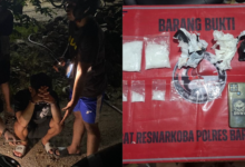 Polres Barito Utara Gulung Pengedar Sabu di Eks Lokalisasi Merong