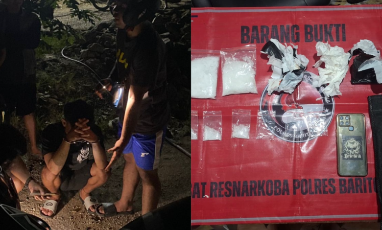 Polres Barito Utara Gulung Pengedar Sabu di Eks Lokalisasi Merong