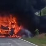 Bus vs Truk Tangki BBM di Sumsel Adu Kambing, 16 Tewas Terbakar