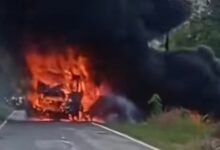 Bus vs Truk Tangki BBM di Sumsel Adu Kambing, 16 Tewas Terbakar